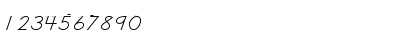 Download DN Cursive with Arrows Regular Font Numeric Preview