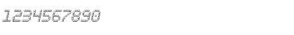 Download Fanfare Ticker 3D Italic Italic Font Numeric Preview