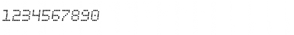 Download Fanfare Ticker Semi-Italic Semi-Italic Font Numeric Preview