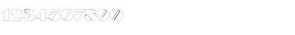 Download DomenicOutline Regular Font Numeric Preview