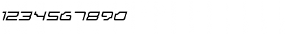 Download Dominator ThinItalic Font Numeric Preview