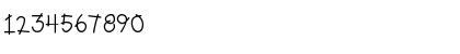 Download Doodle Crayon Regular Font Numeric Preview
