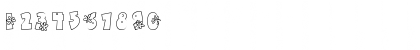 Download Doodle Flower Power Regular Font Numeric Preview