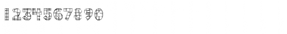 Download Doodle Plaid Regular Font Numeric Preview