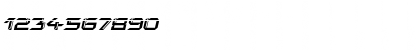 Download Final Front Laser Italic Italic Font Numeric Preview