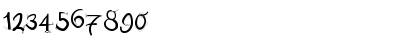 Download DoodlesWritten Regular Font Numeric Preview