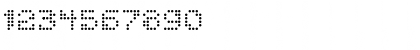 Download Dotchaos Regular Font Numeric Preview