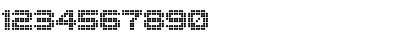 Download dotspecial Regular Font Numeric Preview
