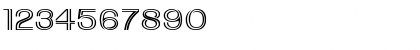 Download Downtown Wide Normal Font Numeric Preview