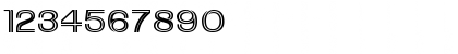 Download DowntownWide Normal Font Numeric Preview