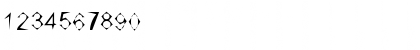 Download DPCarvedOut Regular Font Numeric Preview
