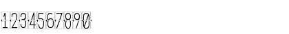 Download FLIPclockWhite Regular Font Numeric Preview
