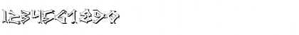 Download Dragon Order Shadow Shadow Font Numeric Preview