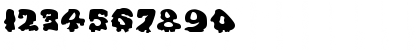 Download DrippingGooExtended Regular Font Numeric Preview