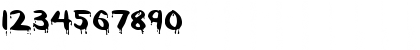Download DripsExtended Normal Font Numeric Preview