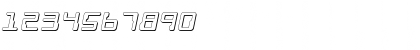 Download Droid Lover 3D Expanded Italic Expanded Italic Font Numeric Preview