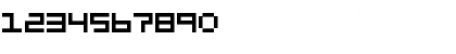 Download DS Clone Regular Font Numeric Preview