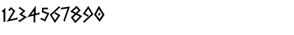 Download DS Greece Regular Font Numeric Preview