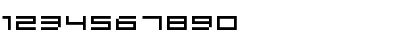 Download DS Hiline Regular Font Numeric Preview