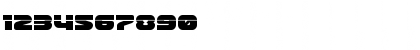 Download Front Runner Laser Regular Font Numeric Preview