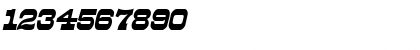 Download DuncanCondensed Italic Font Numeric Preview