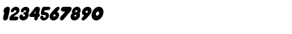 Download DunkinSCapsSSK BoldItalic Font Numeric Preview