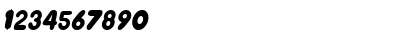 Download DunkinSCapsSSK Italic Font Numeric Preview