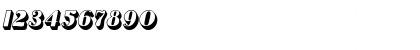 Download DuxburyShadowSCapsSSK Italic Font Numeric Preview