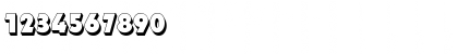 Download DynarShadow Bold Font Numeric Preview