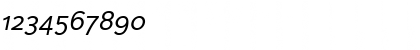 Download Eau Sans Book Old-styled Figures Oblique Font Numeric Preview