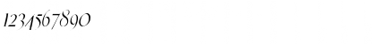 Download Effloresce Gaunt Italic Font Numeric Preview