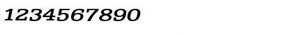 Download Eggo Extended BoldItalic Font Numeric Preview