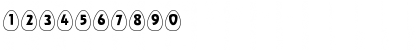 Download EggsWhite Becker Normal Font Numeric Preview