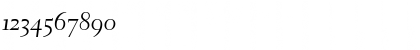 Download ElectraLHCursiveOldstyleFigures RomanItalic Font Numeric Preview