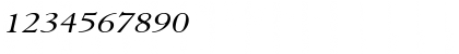 Download ElephantExtended Italic Font Numeric Preview