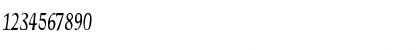 Download ElGar Cn Regular Font Numeric Preview