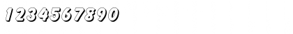Download ElizabethBeckerShadow ExtraBold Font Numeric Preview