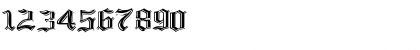 Download EmbossedBlackWide Normal Font Numeric Preview