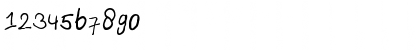 Download emizfont Regular Font Numeric Preview