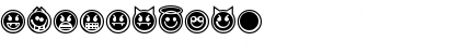 Download Emoticons Outline Regular Font Numeric Preview