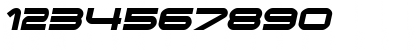 Download Endzone Oblique Font Numeric Preview