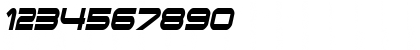 Download EndzoneCondensed Oblique Font Numeric Preview