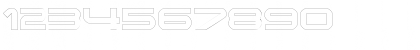 Download EndzoneOutline Regular Font Numeric Preview