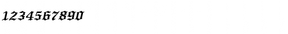 Download England BoldItalic Font Numeric Preview