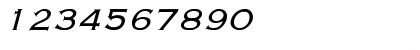 Download Engraver-Light Italic Italic Font Numeric Preview