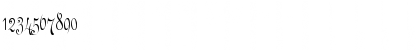 Download EngrossingScript Regular Font Numeric Preview