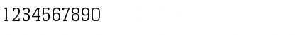 Download Enschede-Serial-Light Regular Font Numeric Preview