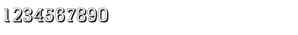 Download EnschedeShadow Regular Font Numeric Preview