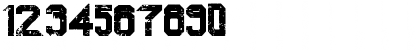 Download Heavy Metal Blight Regular Font Numeric Preview