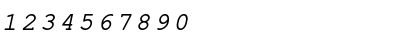 Download ER Kurier KOI-8 Italic Font Numeric Preview